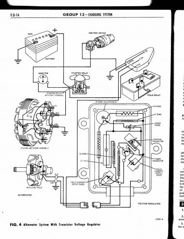 Wiring diagram with alternator - Club Cobra