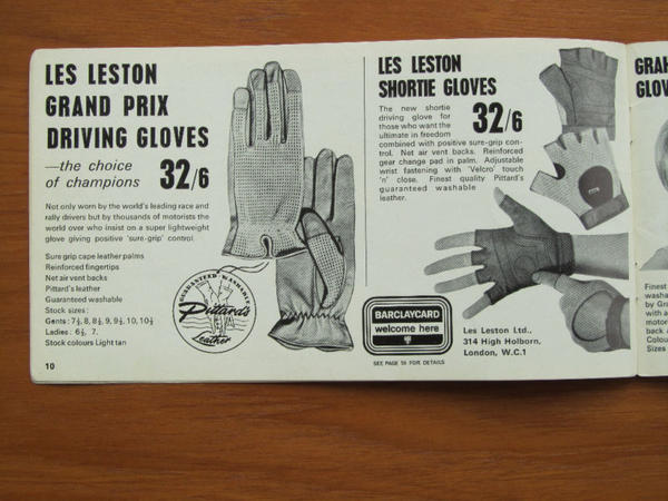 Les Leston Gloves Catalogue
