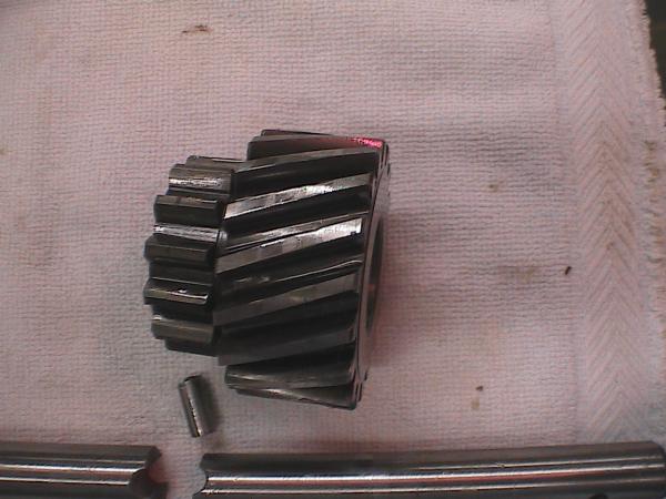 chewed up reverse idler gear