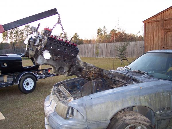 pulling motor from mustang GT