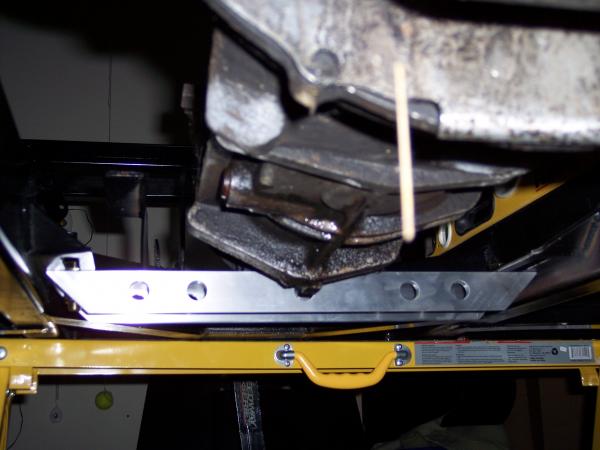 New Transmission Crossmember installed