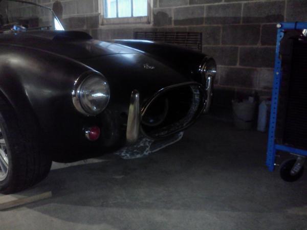 Trial fitting headlights turn signals and bumper/overriders.