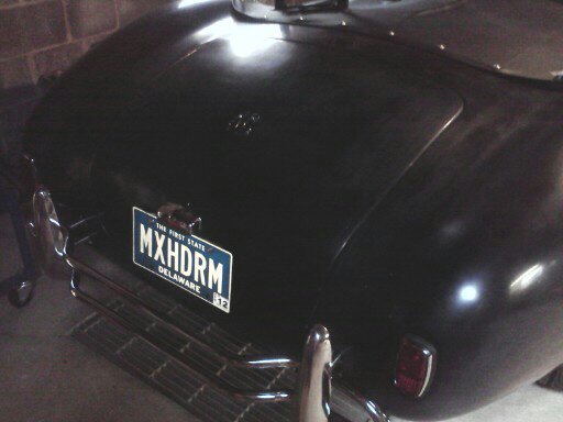 Trial fitting rear bumper/overriders, taillights and license plate light.