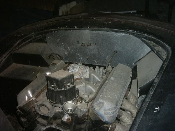 underhood towards fire wall