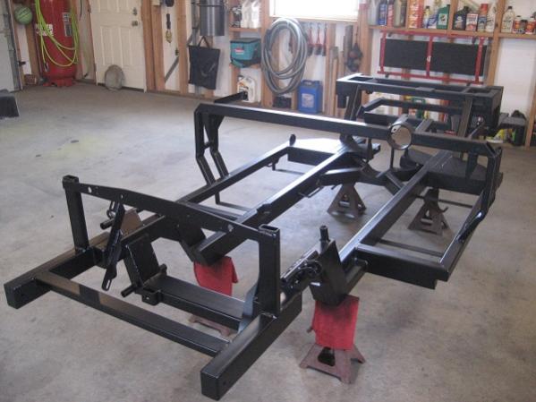 Frame stripped and painted