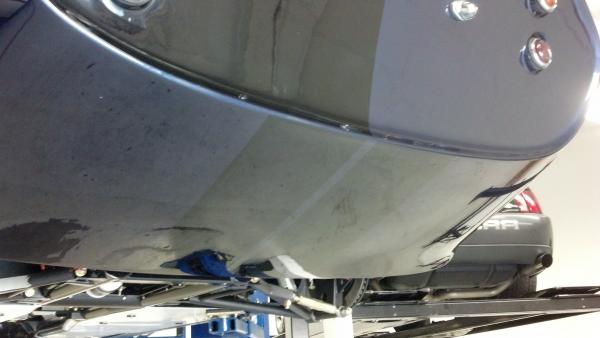 On the rack, spinners out to coating shop. Going black ceramic same as side pipes.