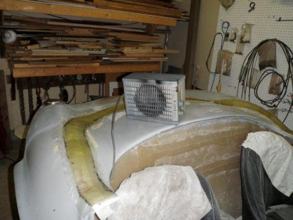 building the bottom for the hardtop (2014)