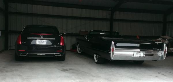 Latest "toy", 2014 Caddy CTS VSport. Planned on getting the big V8 CTS coupe but drove this and fell in love. Besides, I just REFUSE to pay Uncle Sugar that $3,000 "gas guzzler" tax!!!