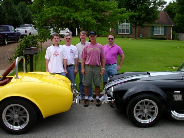 Jacob, Dwight, Doc Mobley, Coach and Jeff ready to leave for DVSF-IV 2004