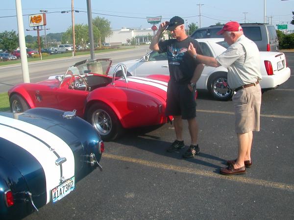 Colin Gallion's Blue SV and Coach Mike
