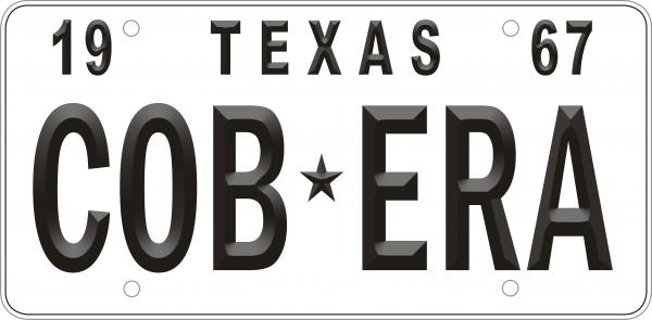 Cobera License Plate