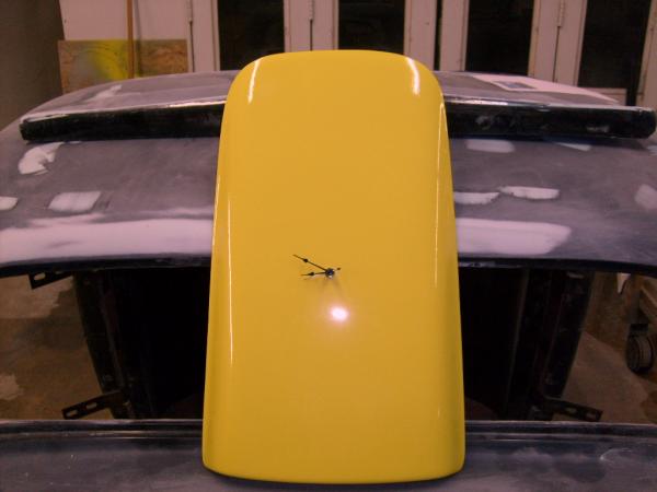 Hood scoop clock