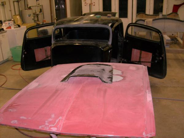 Old mustang hood
