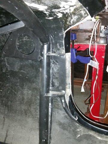 poor fit with door hinge,