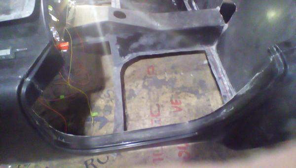 Dropped floor pans going in (driver side)