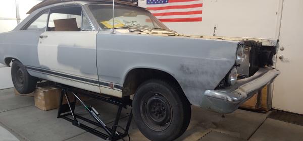 66 Fairlane GT save for the hood, all original w/390