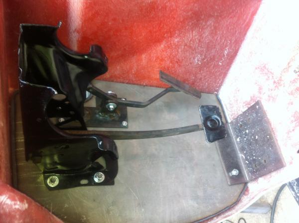 1978 Mustang II brake pedal assembly