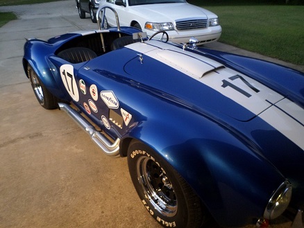 Decals applied, windshield off.