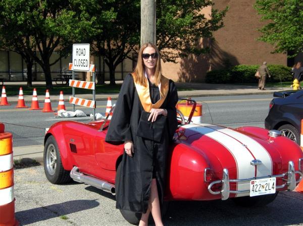 My youngest at her college graduation