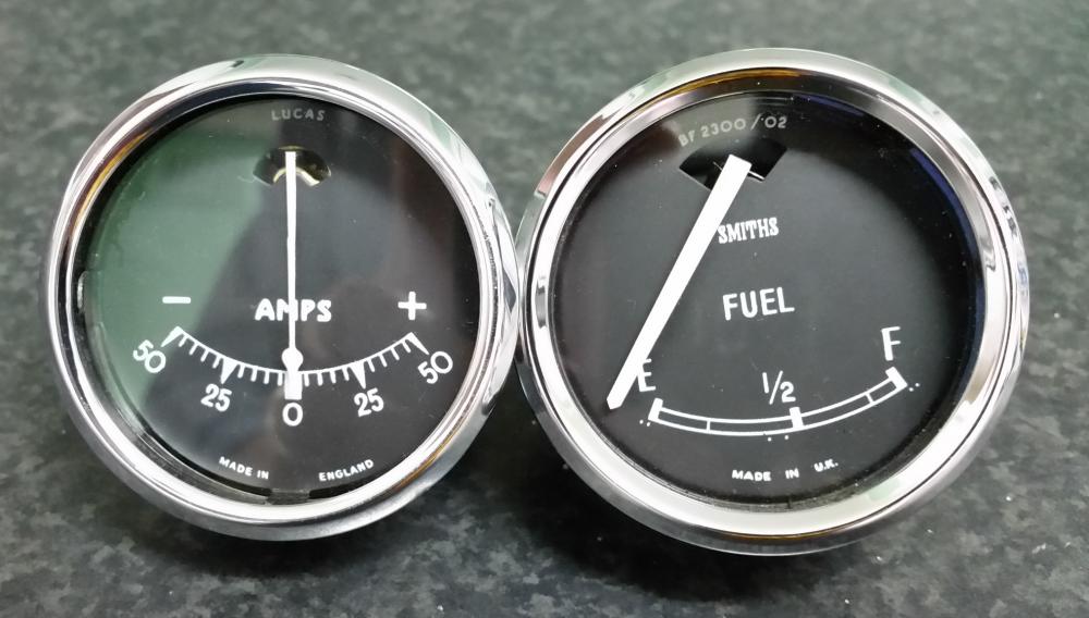 Lucas ammeter Smiths MGB fuel gauge s