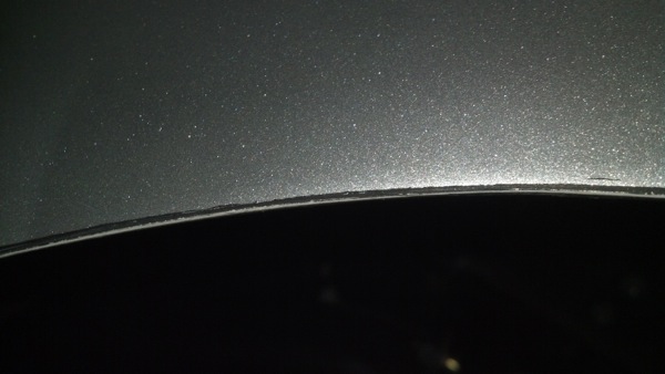 36. Suspension Issue - The black wear mark is above the silver paint strip remaining below it, I assume it hits the inside of the tire or a tread valley is wrapping around it to do that?