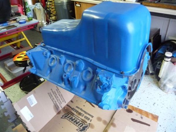 '69 Block w/pan - 
Cleaned and Painted