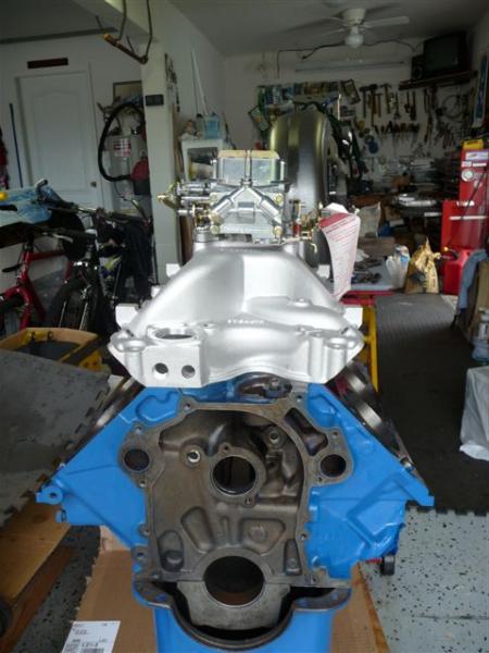 Original Plan = Weiand dual plane Stealth  (tooo tall)
 w/ 750cfm Holley
ordered Torker II
