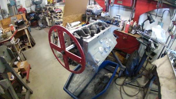 checking fit of the rotating assembly before balancing