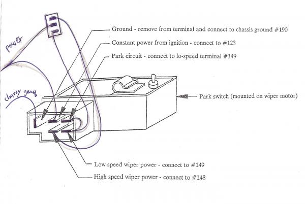 wiper motor wiring