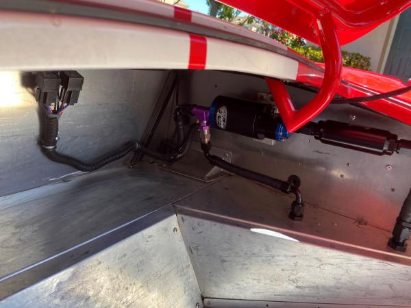 New fuel pump and regulator in trunk