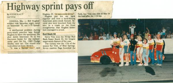 the race team at I 70 in victory lane