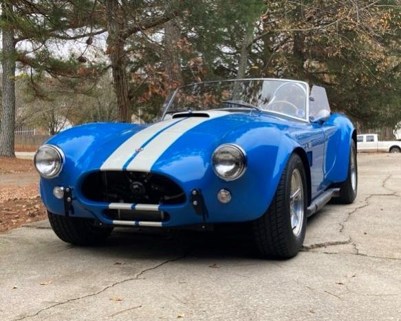 Rawls 289FIA with new tires 215/65 on 15x7's and 245/60 on 15x8.5's. 

The wheels are 3 piece Compomotives. The fronts were narrowed from 8� to 7� (on the inboard side) to better match the original FIA 6.5�/8.5� widths.