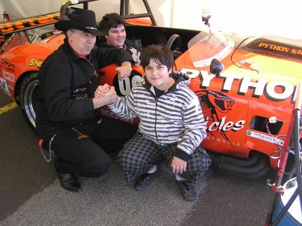 With some of my fans and freinds @ Sandown race curcuit 2009