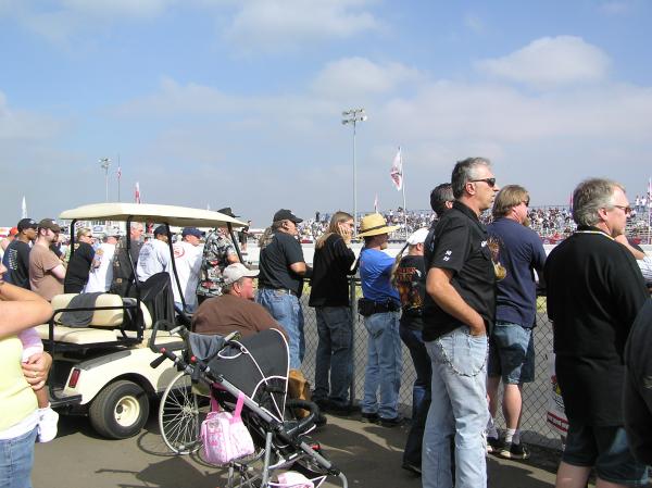 George checking out the old school drag racing @ Bakersfield 06'