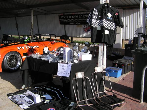 Shelby Fest 2010 Python small display area showing some of there products including there custom seat frames