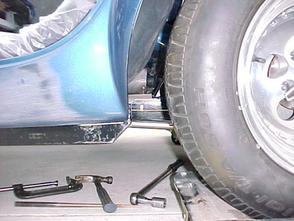side view of trailing arm