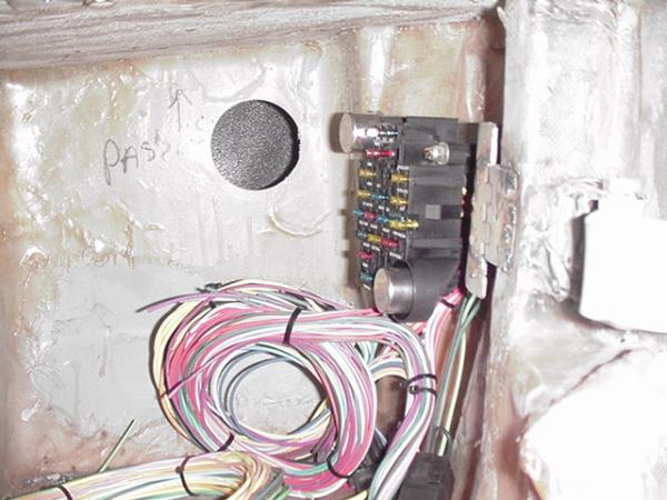 Hide away fuse panel