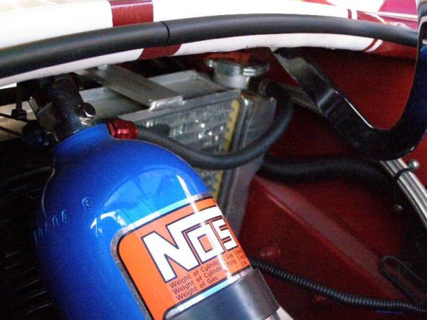 Nitrous Bottle Converted to Radiator overflow bottle