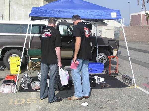 George and Andrew shopping @ long beach swap meet