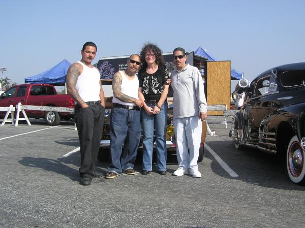 Magda with some Kool Kats @ Long beach swap meet