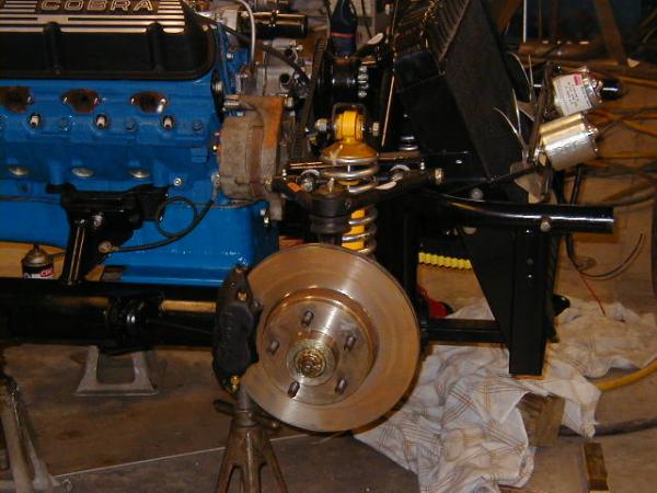 Front rotors and Wilwood calipers mounted.