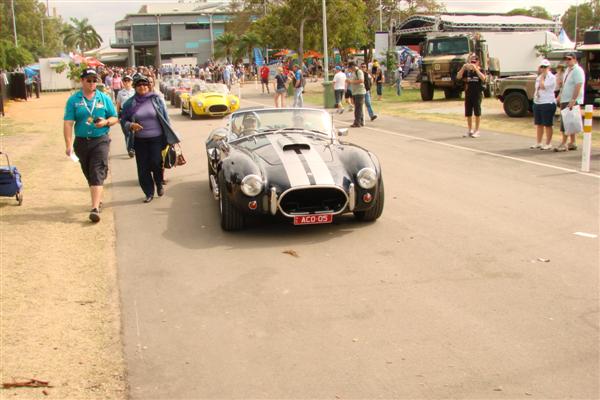 Returning to paddock from parade