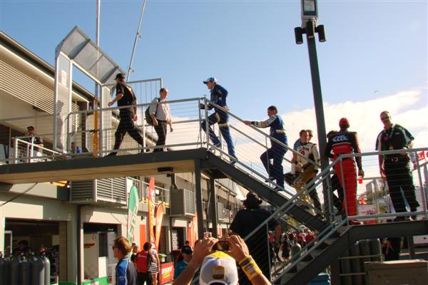 Sunday winner on way to podium