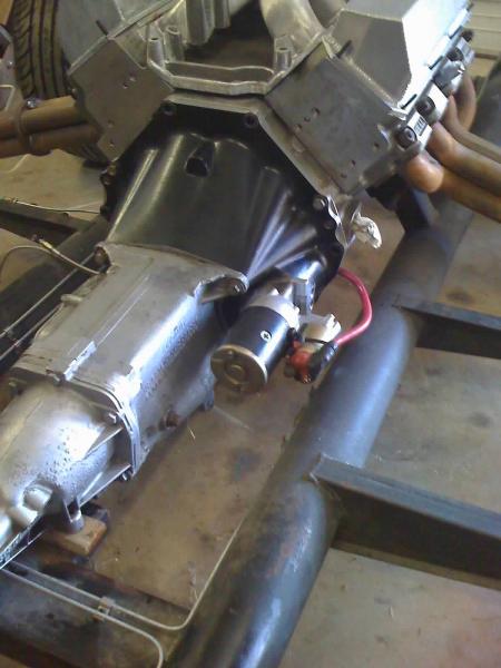 Rear mount starter and 4spd Muncie