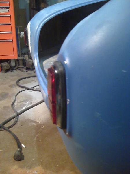 Didnt really care for the dual tail lights. When I mounted the single rectangular they looked goofy....so I fixed it.