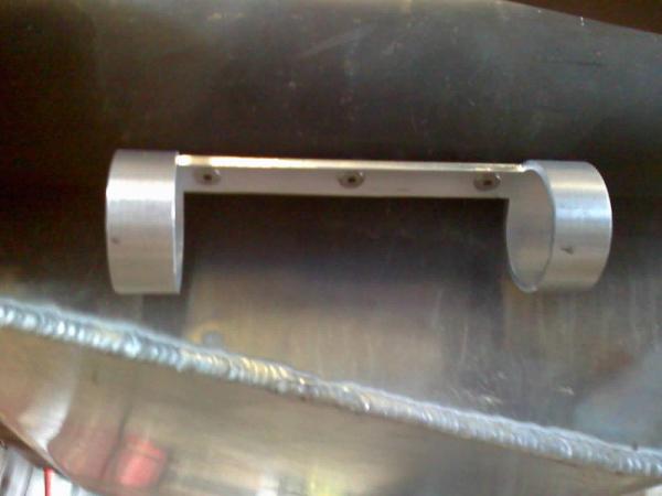 Made this fuel filter mount because I didnt like the way the band clamps looked.