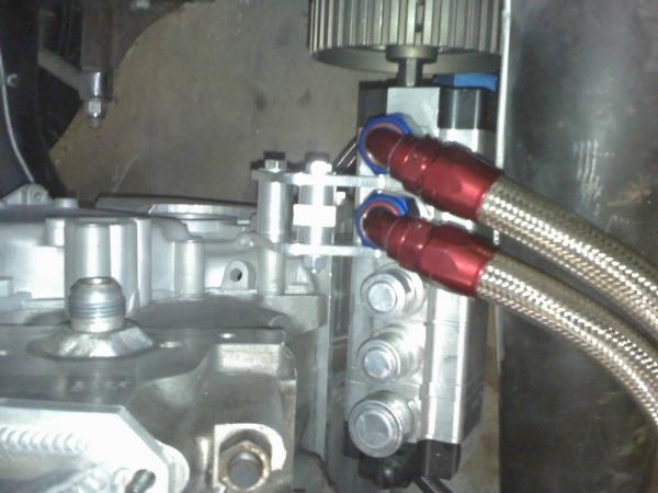 Oil pump plumbing....damn those fittings are high dollar....lol.
