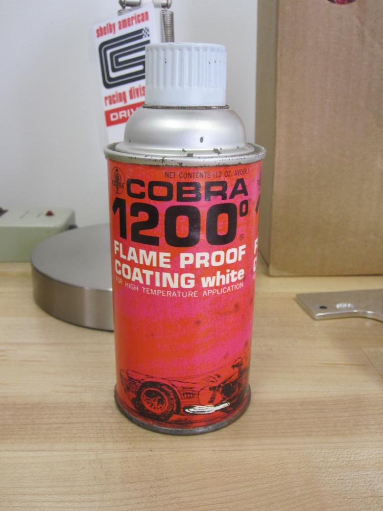 Shelby side pipe paint from LAX days. A friend gave me this. Pretty cool