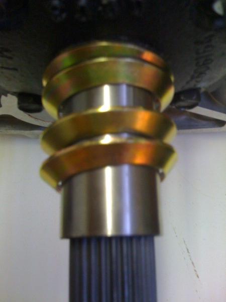 Did not like the spacer washers that were supplied with the hydraulic throw-out bearing (HTOB).  The bore on these washers were too sloopy too. Roughly 0.060" oversize.