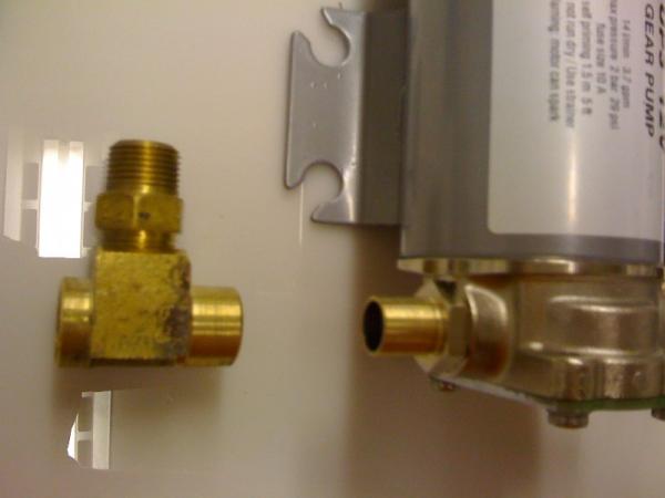 Adapting/making the pump fittings suitable for NPT & AN connectors.